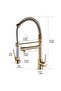Kitchen Sink Faucet Gold Gold New Design with Fountain - 3