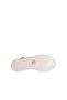26Y10242 White Genuine Leather Wedge Heel Women's Cross-Strap Buckle Sandals - 3