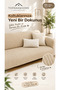 Toprak & Home Premium Chenille Sofa Cover 175X215 cm Cut Line Patterned Non-Slip Washable Jacquard Sofa Bed Cover