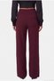 Line Women's Lycra Velcro Closure Claret Red Palazzo Trousers - 6