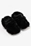 Furry Furry Black Fur Barefoot Booties - 5