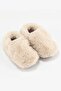 Furry Furry Off-White Fur Barefoot Booties - 3