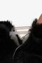 Furry Furry Black Fur Barefoot Booties - 7