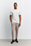 Men's Ecru Crew Neck Printed Viscose Blended Easy-Iron Regular Fit T-Shirt A62Y1008 - 6