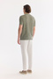 Men's Light Khaki Polo Collar Buttoned Linen Blend Regular Fit Knitwear T-Shirt A61Y5013 - 5