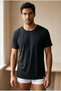Basic Modal O-Neck Men's Tshirt Black - 4