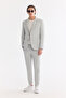 Men's Gray Mono Collar Pocketed Double Slit Unlined Bi-Stretch Comfort Fit Jacket A61Y4012 - 7