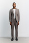 Men's Mink Classic Waist Wrinkle-Free Technical Fabric Relaxed Fit Trousers A62Y3209 - 7
