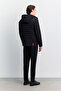 Men's Black Duck down Hooded Collar Water Repellent Comfort Fit Coat A62Y6187 - 6