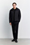 Men's Black Duck down Hooded Collar Water Repellent Comfort Fit Coat A62Y6187 - 8