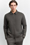 Men's Anthracite Classic Collar Wrinkle-Resistant Quick-Dry Comfort Fit Shirt Jacket A62Y2514 - 7