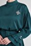 Sleeve Ruffle Detailed Double Suit Set Emerald Green - 4