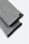 Men's Gray Plain Cashmere Gloves A52Y9700 - 3