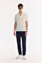 Men's Ecru Apaj Collar Easy-Iron Comfort Fit T-Shirt A61Y1013 - 5