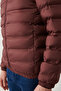 Men's Burgundy Stand Collar Water Repellent Windproof Lightweight Comfort Fit Puffer Jacket E006019 - 5