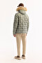 Men's Nile Green Detachable Hooded Fur Jacket 100% Goose down Water Repellent Windproof -10 Degrees - 4