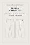 Men's Black Velvet Corduroy Carrot Fit Pants with Elastic Sides A52Y3039 - 2