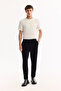 Men's Black Velvet Corduroy Carrot Fit Pants with Elastic Sides A52Y3039 - 3