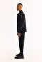 Men's Black Classic Collar Cotton Comfort Fit Shirt Jacket A52Y2092 - 3