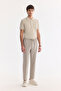 Men's Stone Waist Elastic Soft Touch Breathable Relaxed Fit Trousers A61Y3038
