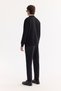 Men's Black Crew Neck Textured Elastane Regular Fit Sweatshirt A52Y1220 - 6
