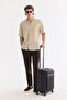 Men's Beige Cuban Collar 100% Linen Relaxed Cut Oversize Fit Short Sleeve Shirt A61Y2209 - 7