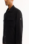 Men's Black Classic Collar Cotton Comfort Fit Shirt Jacket A52Y2092 - 6