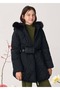 Girl's Hooded Coat Black
