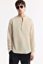 Men's Beige Judge Collar Linen Blend Comfort Fit Shirt A51Y2147 - 6