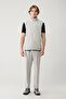 Men's Stone High Collar Hooded Zippered Water Repellent Bi-Stretch Comfort Fit Vest A41Y6535 - 8