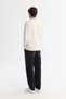 Men's Ecru Crew Neck Printed Elastane Regular Fit Sweatshirt A42Y1335 - 3
