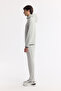 Men's Stone Hooded Water Repellent Bi-Stretch Technical Fabric Comfort Fit Coat A51Y6052 - 3