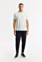 Men's Ecru Polo Neck Bi-Stretch Regular Fit T-Shirt A51Y1000 - 5
