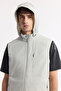 Men's Stone Stand Collar Water Repellent Windproof Bi-Stretch Comfort Fit Vest A51Y6552 - 2