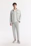 Men's Light Gray Classic Waist Cotton Jersey Carrot Fit Pants A51Y3013 - 6