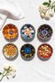 Chinese 6-Piece Ceramic Handmade Bowl Set (Snack Bowl, Sauce Bowl)