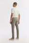 Men's Beige Classic Waist Cotton Stone Washed Berlin Slim Fit Jean Trousers A51Y3516 - 5