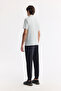 Men's Gray Non-Curling Polo Neck Bi-Stretch Technical Fabric Regular Fit T-Shirt A51Y1156 - 4