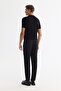 Men's Black Side Pocket Bi-Stretch Slim Fit Trousers A42Y3212 - 3