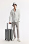 Men's Gray Bottom Britli Collar Seersucker Striped Regular Fit Shirt A51Y2094 - 7