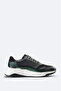 Men's Khaki Leather Detailed Flexible Sole Casual Shoes A32y8018