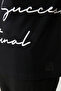 Men's Black 100% Cotton Crew Neck Printed Oversize Fit T-Shirt A41Y1038 - 2