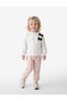 Raised Long Sleeve Crew Neck Bow Sweatshirt