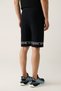 Men's Black Side Pocket Printed Soft Touch Regular Fit Shorts A41Y3646 - 5