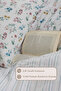 Lyra 100% Cotton Single Elastic Sheet Duvet Cover Set Green - 4