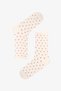 Berry Polka Dot Patterned Cotton 5 Pairs of Socks - 3