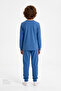 Boy's Blue Sleepy Club Cotton Long Sleeve 2-Piece Pajama Set - 2