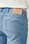 Men's Blue Vintage Washed Flexible Cotton Berlin Slim Fit Jean Trousers A41Y3506 - 8