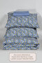 Talia 100% Cotton Double Elastic Sheet Duvet Cover Set Navy Blue - 7