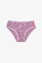 Girl's Pink Cute Party Cotton 5-Piece Slip Panties - 6